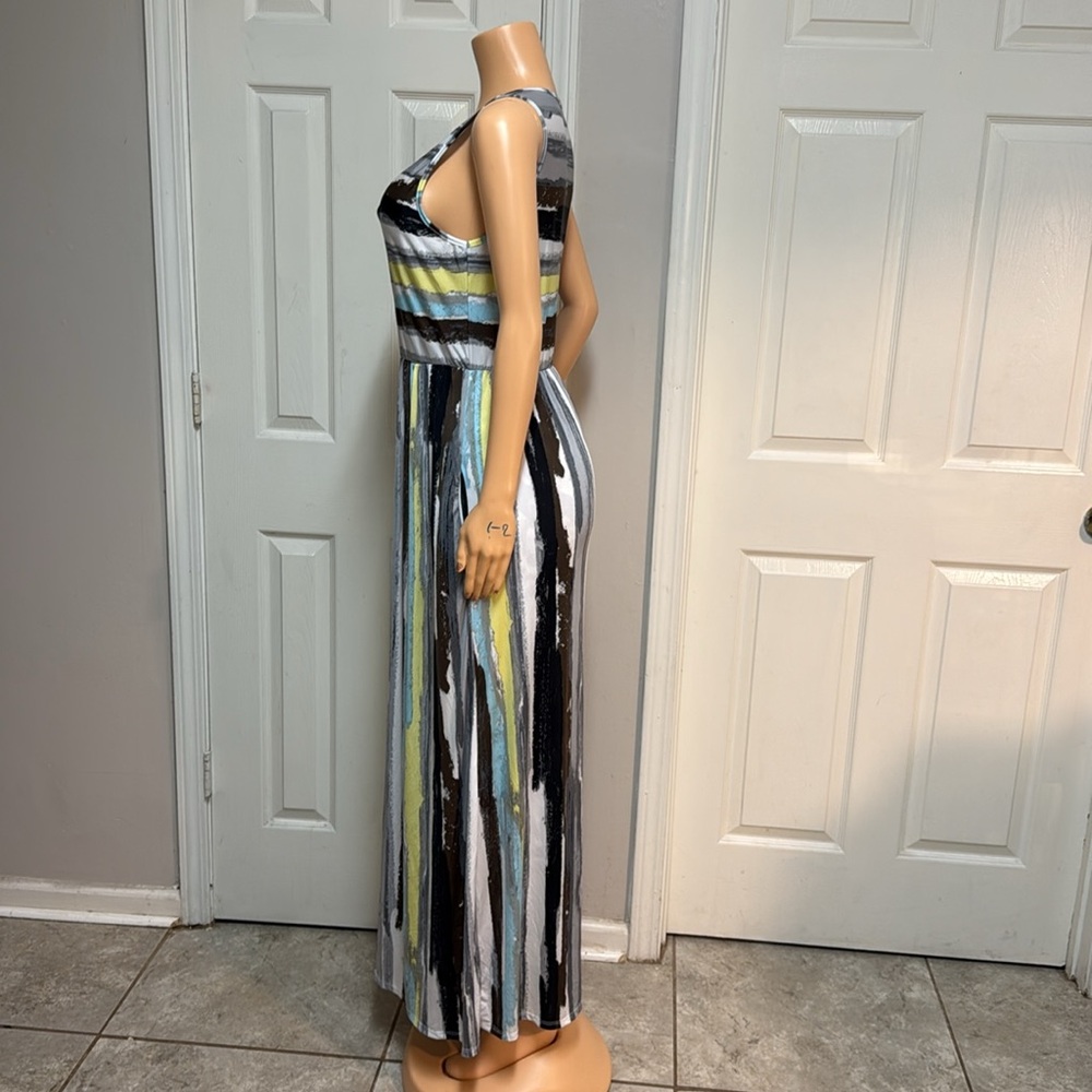 Loges Multicolor Patterned Fabric Mixi Dress - image 4